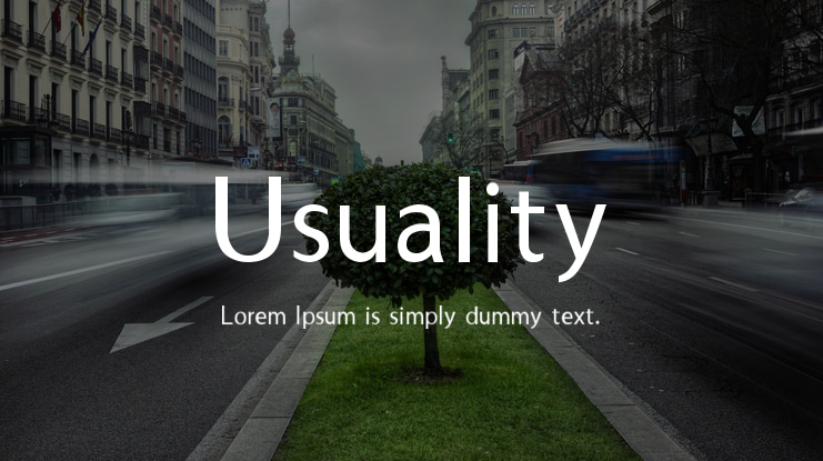 Usuality Font