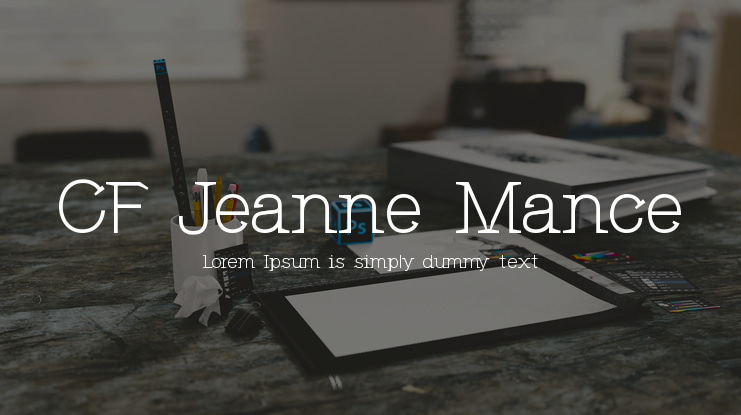 CF Jeanne Mance Font