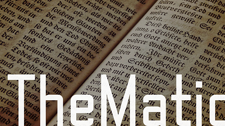 TheMatic Font Family