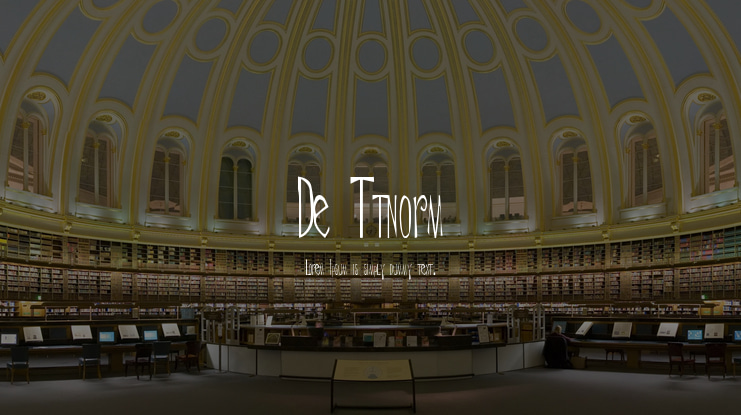 De Ttnorm Font