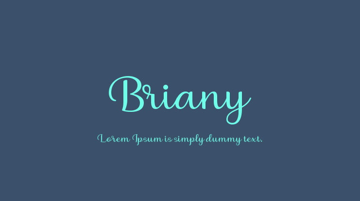 Briany Font Family