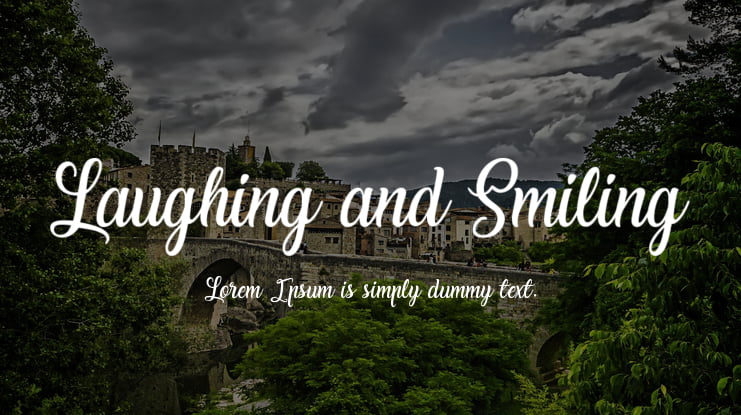 Laughing and Smiling Font