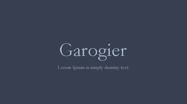 Garogier Font