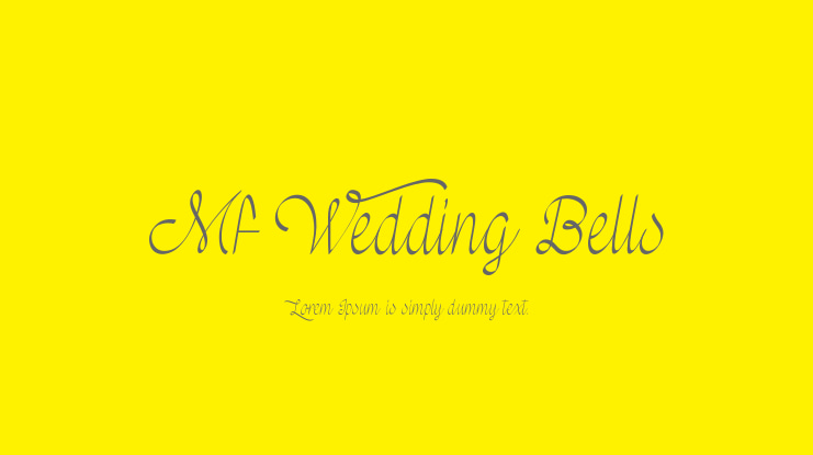 Mf Wedding Bells Font