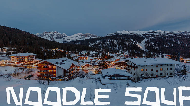 Noodle Soup Font