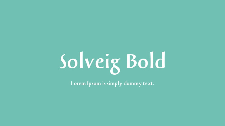 Solveig Bold Font Family