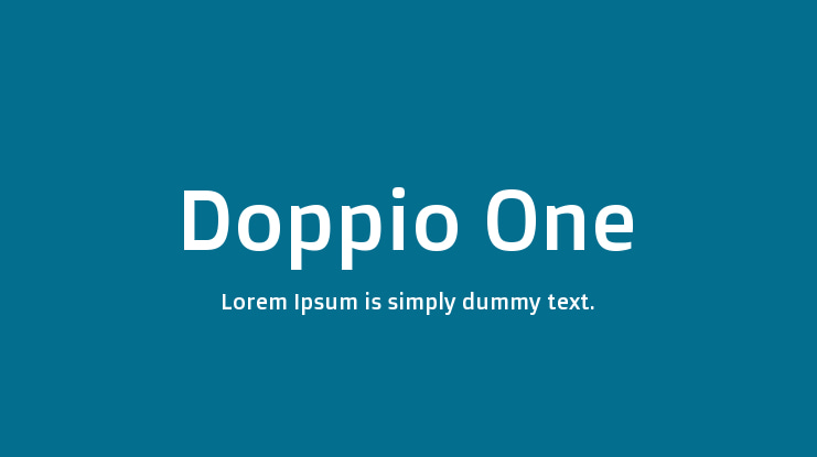Doppio One Font