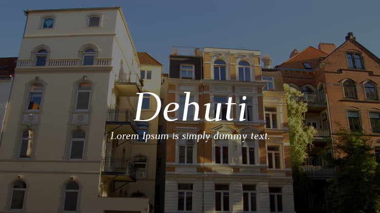 Dehuti Font Family