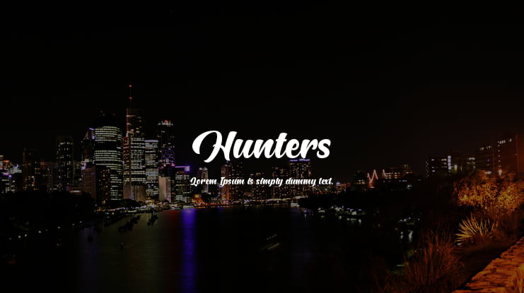Hunters Font