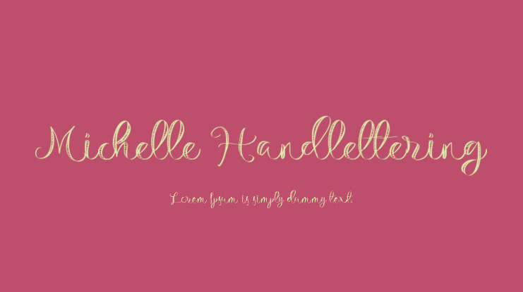 Michelle Handlettering Font Family
