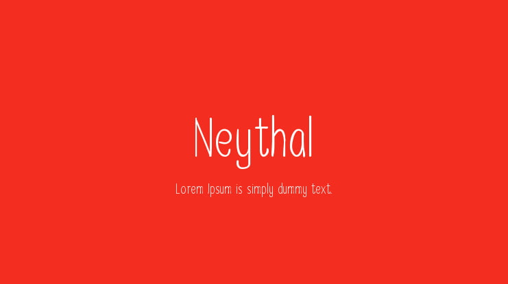 Neythal Font