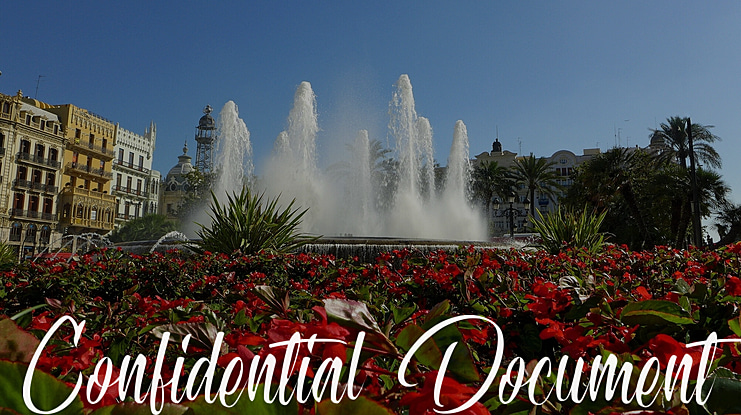 Confidential Document Font