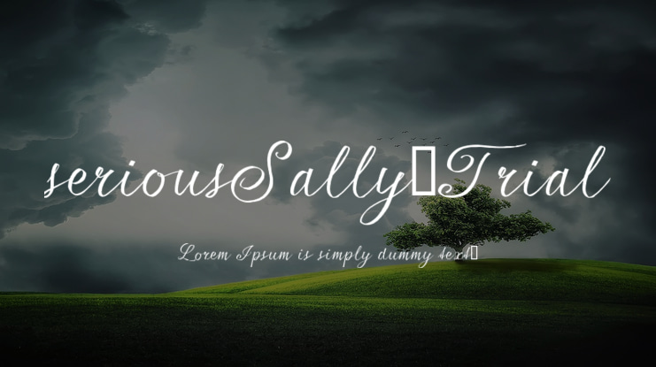 seriousSally_Trial Font Family
