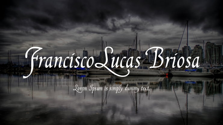 FranciscoLucas Briosa Font Family