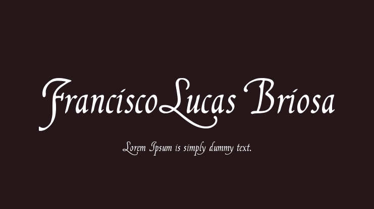FranciscoLucas Briosa Font Family