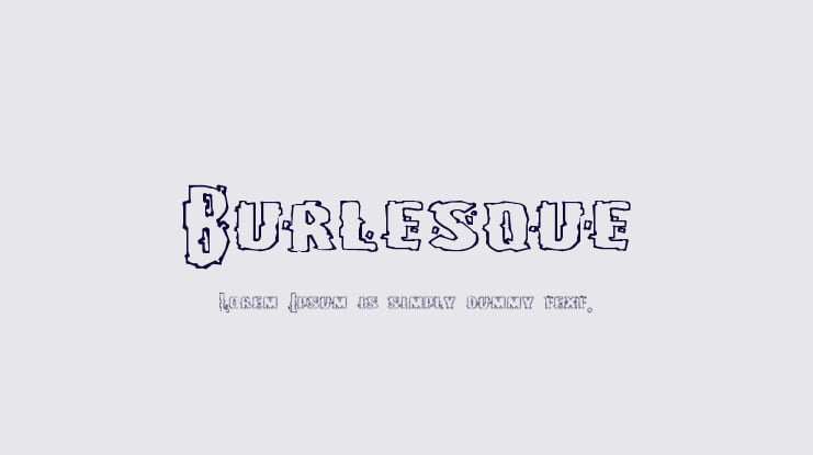 Burlesque Font