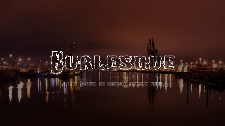 Burlesque Font
