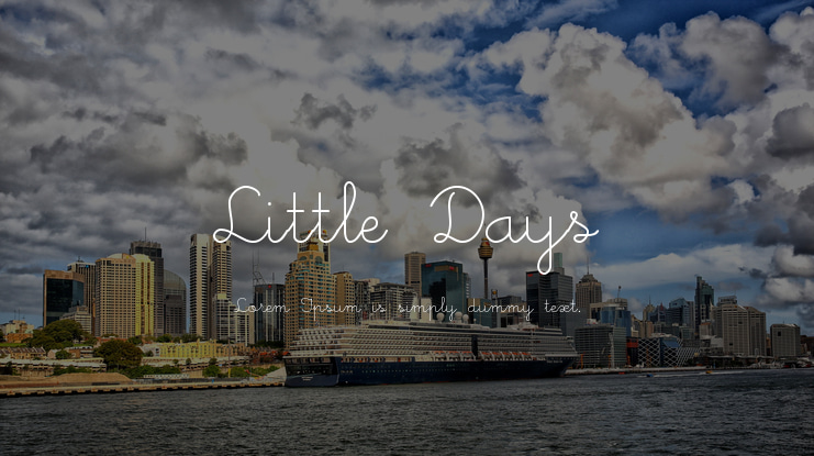 Little Days Font