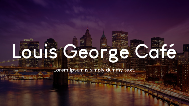Louis George Café Font Family