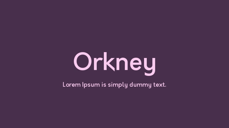 Orkney Font Family