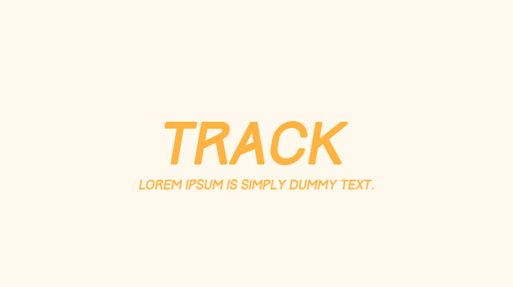 Track Font Family