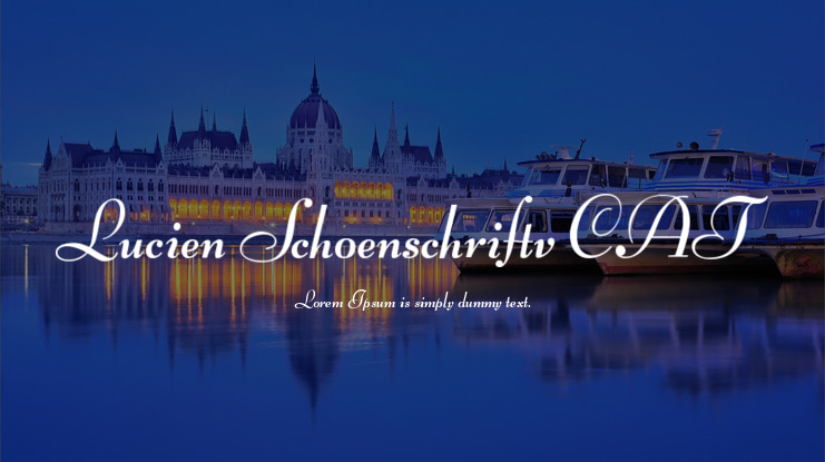 Lucien Schoenschriftv CAT Font