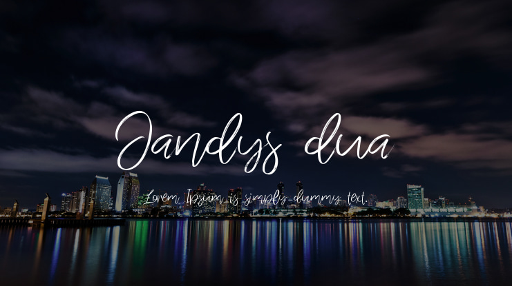 Jandys dua Font Family