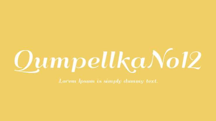 QumpellkaNo12 Font