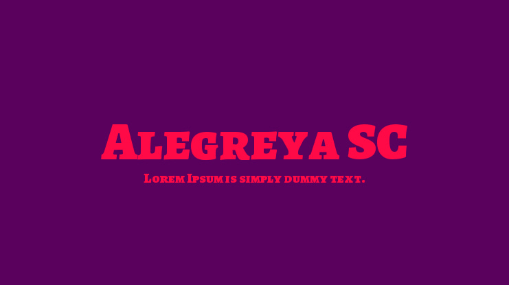 Alegreya SC Font