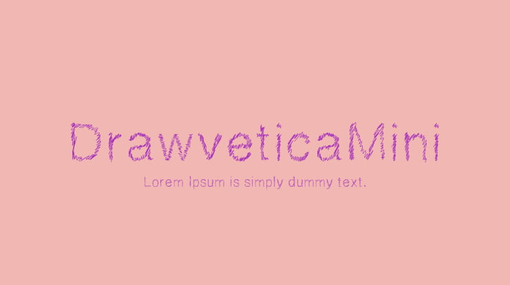 DrawveticaMini Font