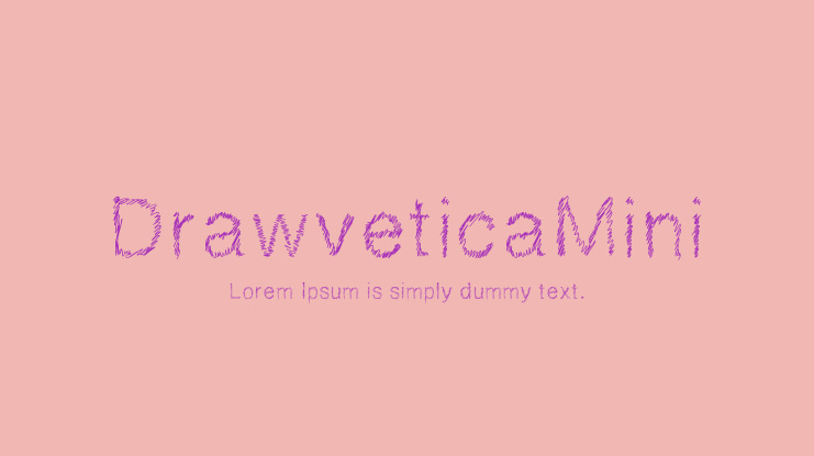 DrawveticaMini Font
