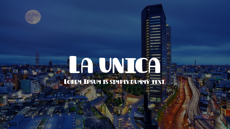 La unica Font