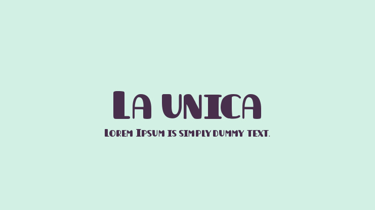 La unica Font