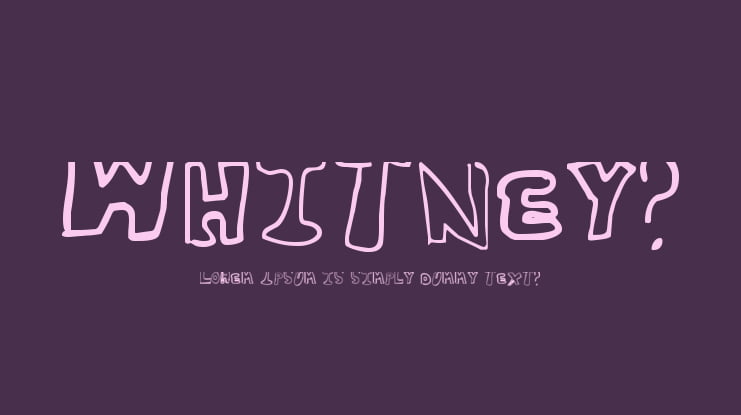 Whitney2 Font