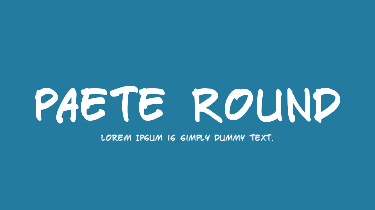 Paete Round Font Family