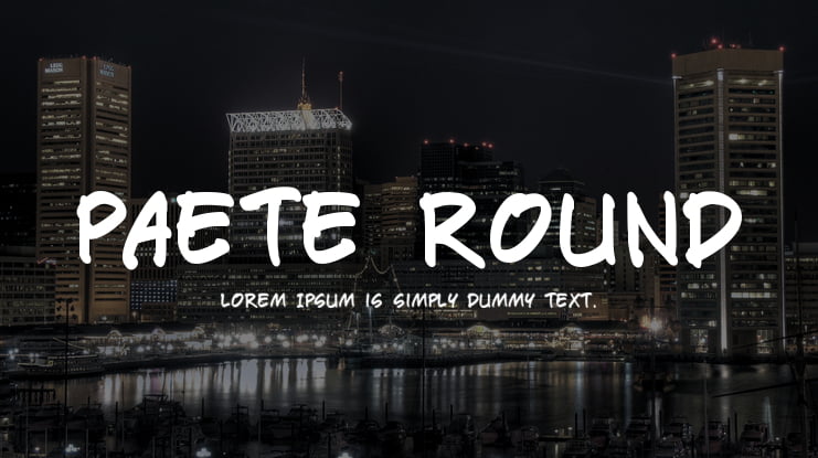 Paete Round Font Family