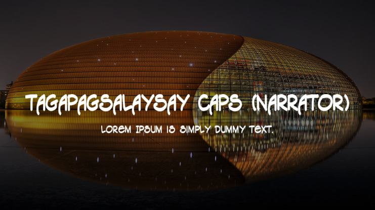 Tagapagsalaysay Caps (Narrator) Font Family