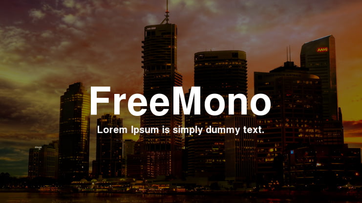 FreeMono Font Family