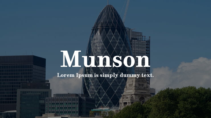Munson Font Family