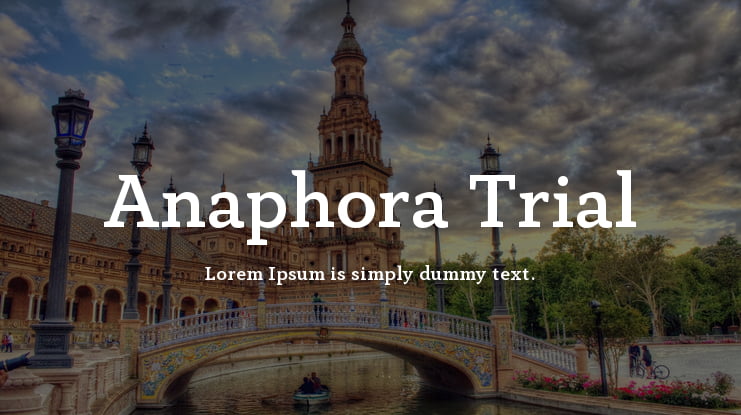 Anaphora Trial Font Family