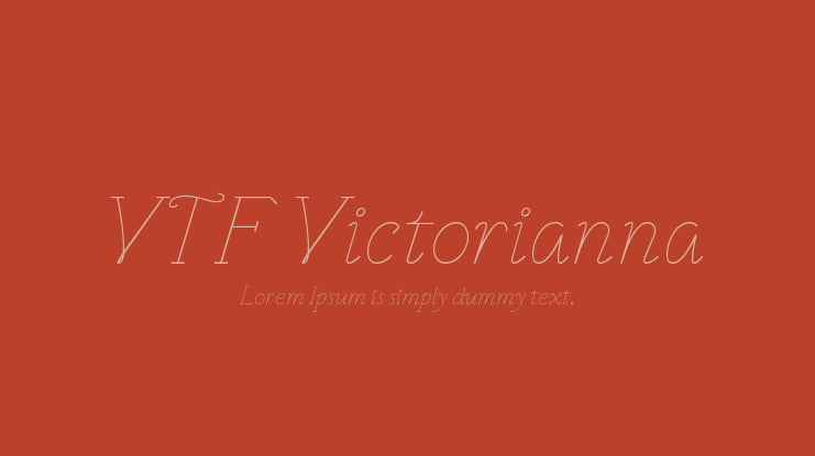 VTF Victorianna Font Family
