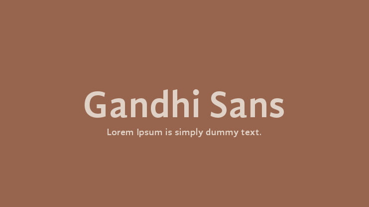 Gandhi Sans Font Family