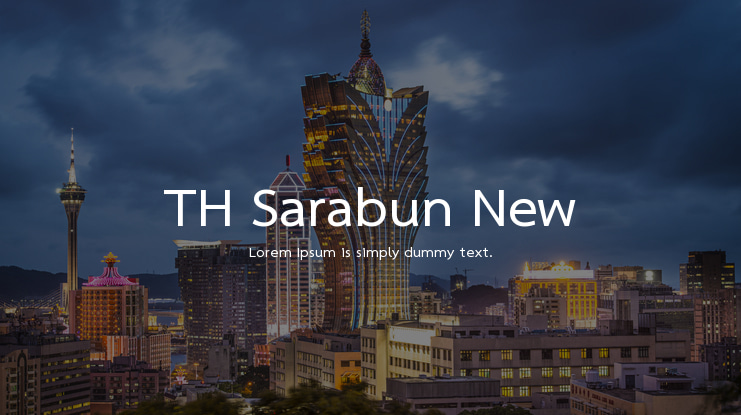 TH Sarabun New Font Family