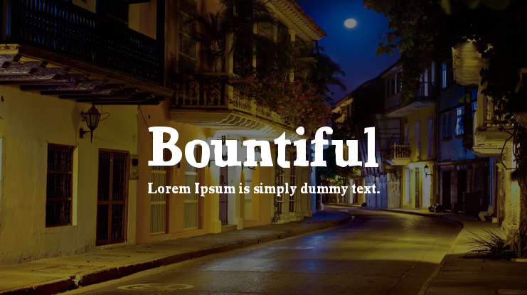 Bountiful Font
