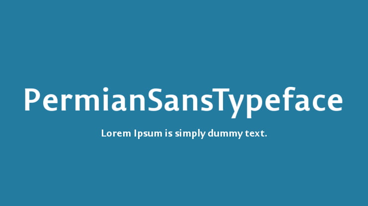 PermianSansTypeface Font Family