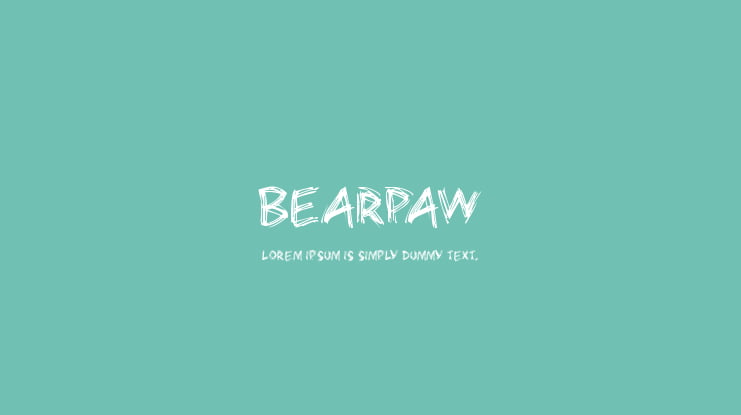Bearpaw Font
