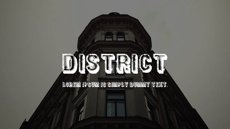District Font