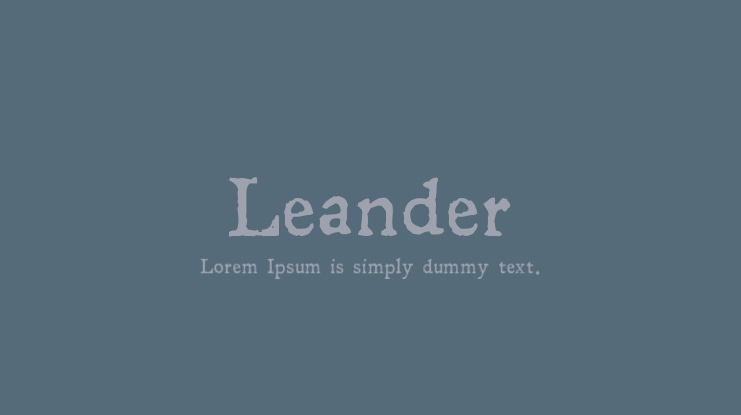 Leander Font