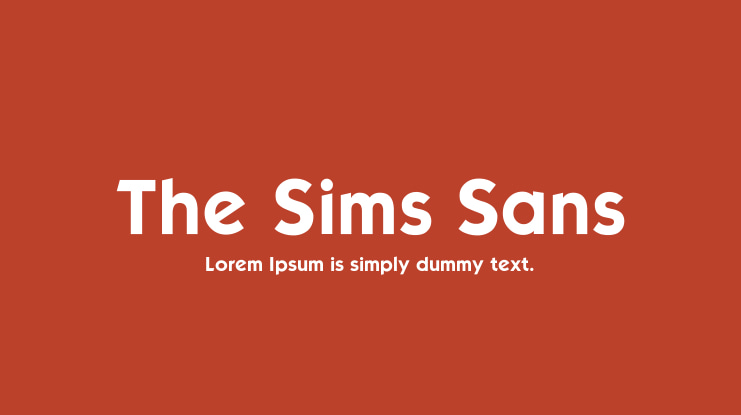 The Sims Sans Font Family