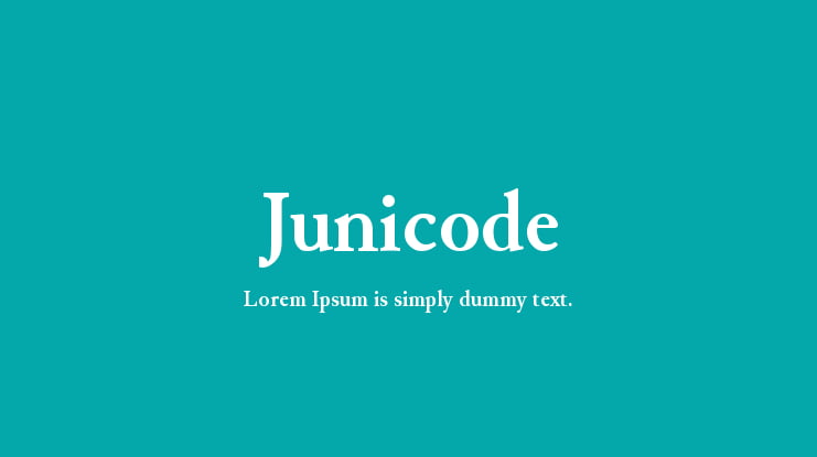 Junicode Font Family